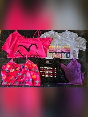 Lot Of 5 Junior's Shirts Size M